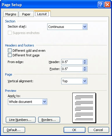 how to remove a header in word on the last page