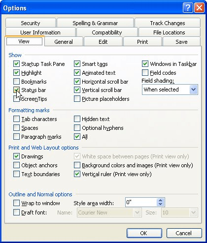 turn on show hide in word 2016