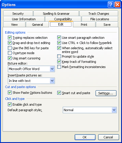 word for mac insert mode