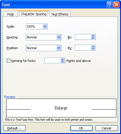 word document missing spaces between words