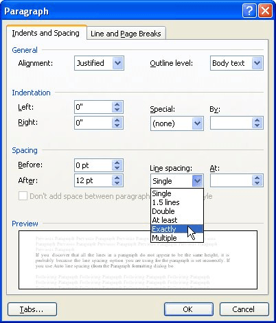 Understanding Single Line Spacing Microsoft Word