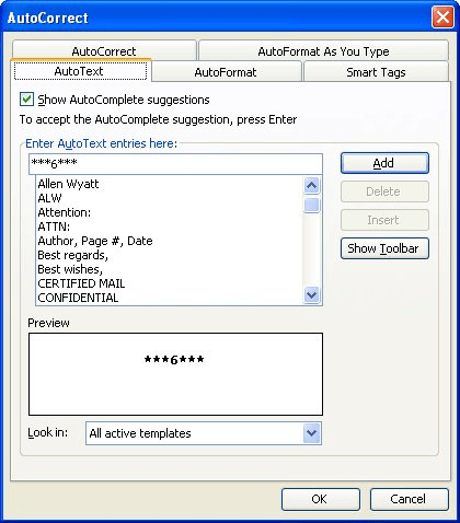 turn on autocorrect in word 2013