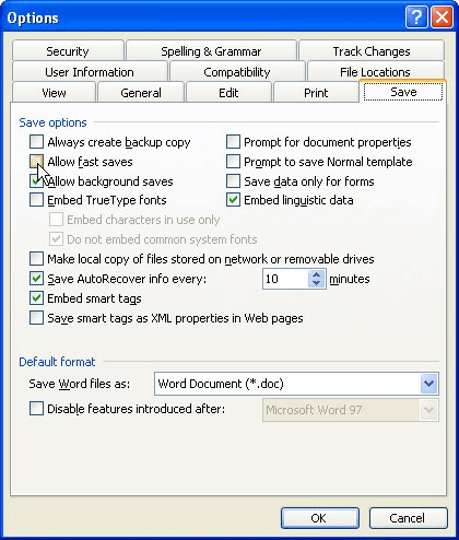 turn on autosave in word 2013