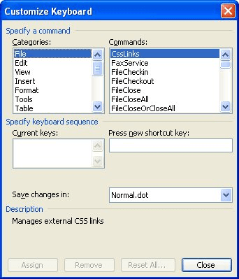 macro shortcut keys word