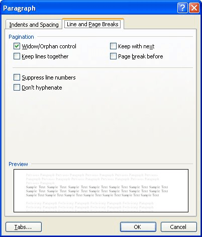 removing section breaks in word 2003