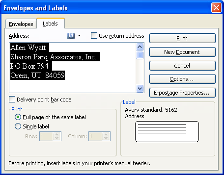 how to make labels in microsoft word