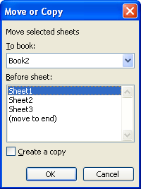 Moving a Worksheet (Microsoft Excel)