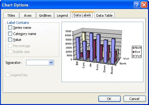 add data lavel call outs in excel for mac