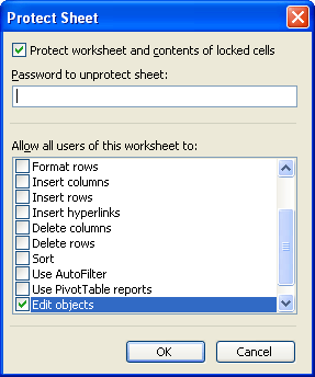 how to protect cells without protecting sheet