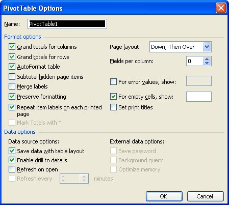 rows excel in format auto Maintaining when Refreshing Formatting PivotTables