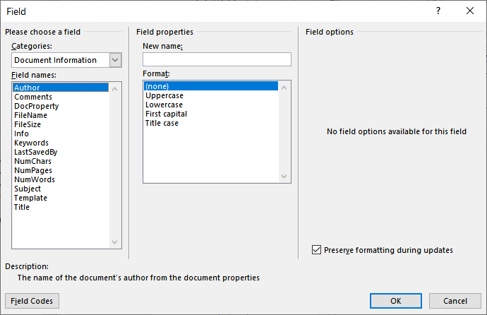 Inserting The Template Name In Your Document Microsoft Word 