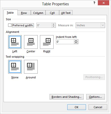 Spacing Before and After Tables Microsoft Word