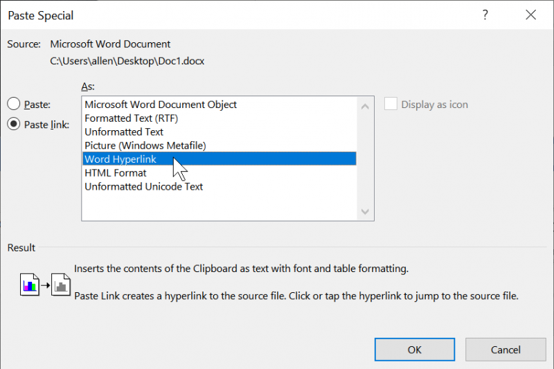 how to copy and paste in word to a new document