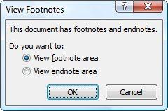 how do you convert footnotes to endnotes in word 2010