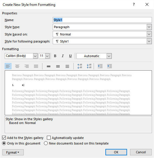 how to create navigation tabs in word 2013