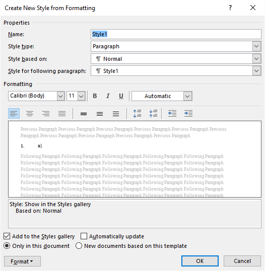 view style pane in word