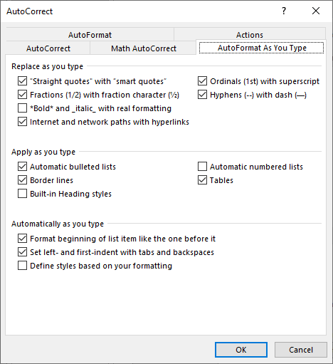 in ms word for mac keep the th from auto superscripting