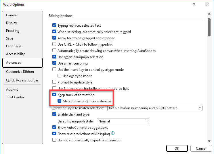 how to get rid of source formatting in word