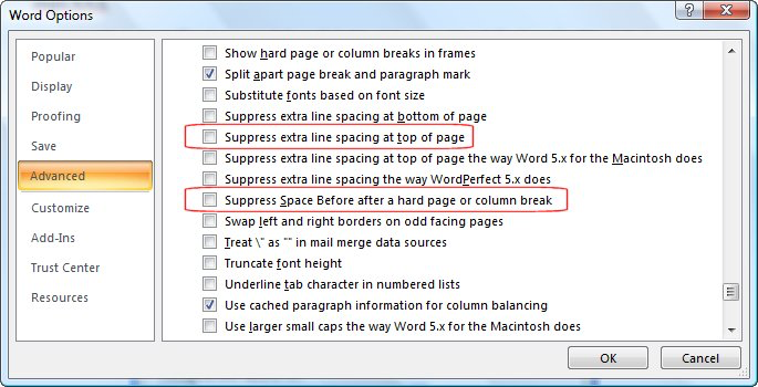 delete blank label cells in word for mac 2011