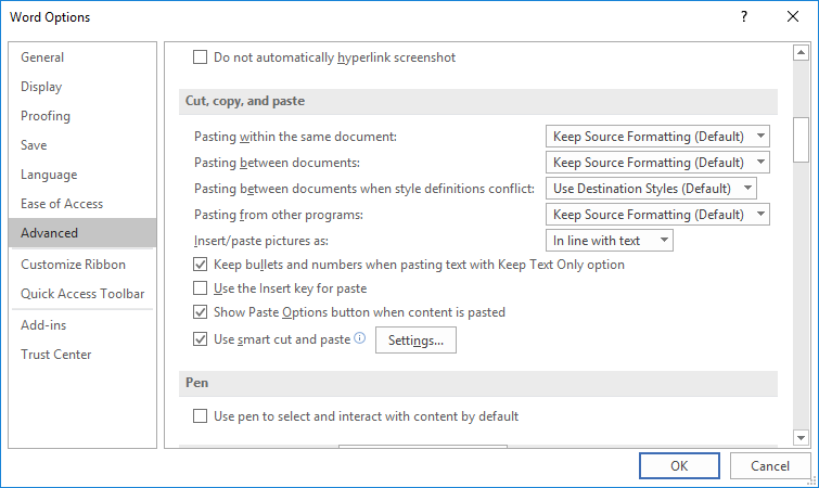 how to remove formatting in word for text copied from web