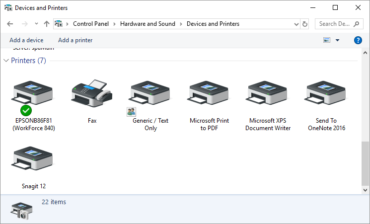 change printer ports