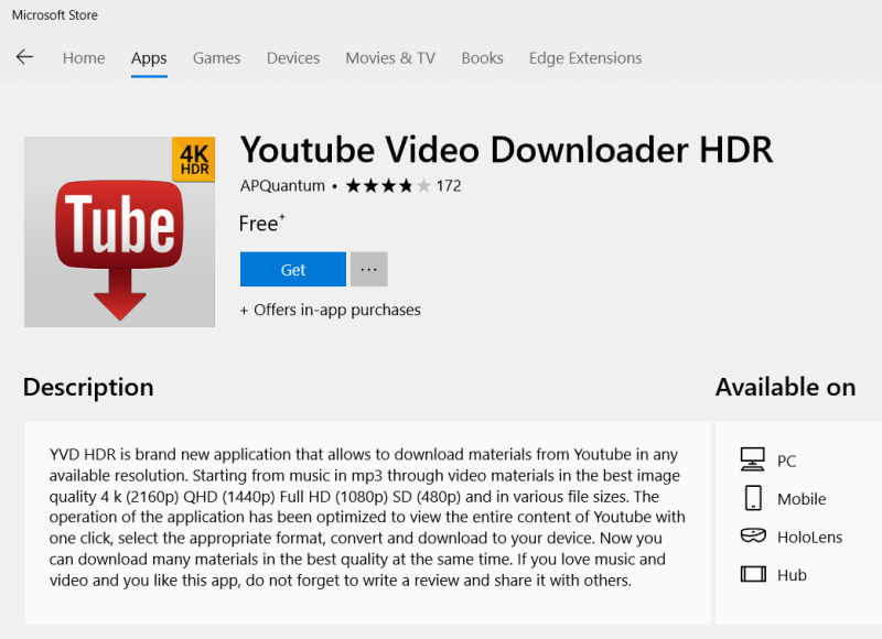 DTube - 4K Video Downloader - Microsoft Apps