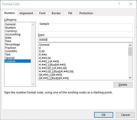 format cell for mac address in excel