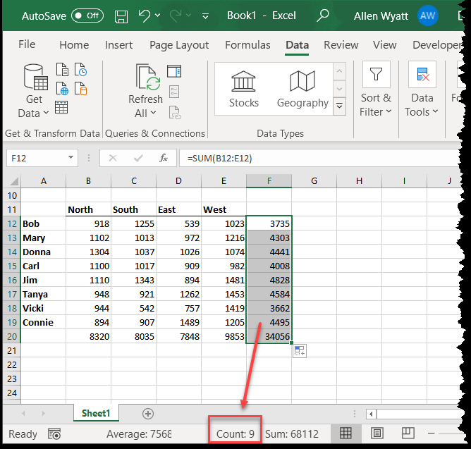 Counting Cells Containing A Formula Microsoft Excel 