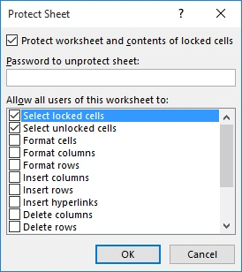 Locking The Background Color Microsoft Excel