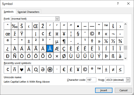 Entering Characters With Diacritical Marks Microsoft Excel