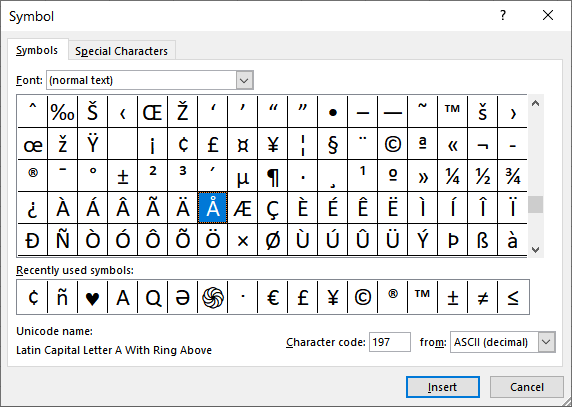 Entering Characters with Diacritical Marks (Microsoft Excel)