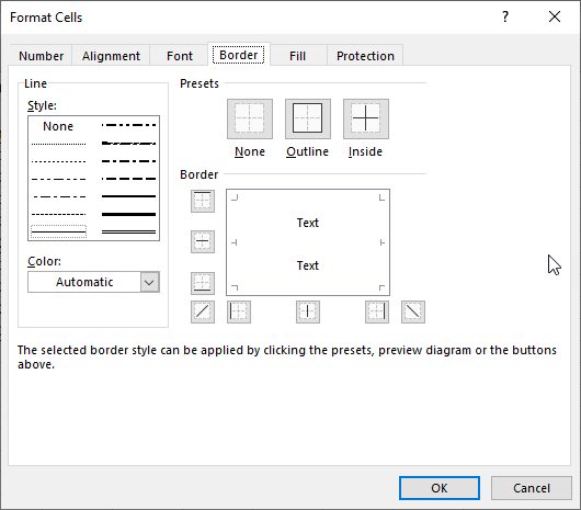 how do you put borders on excel for mac