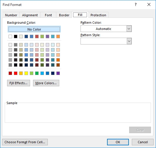 use shortcut to fill color for a cell in excel on mac