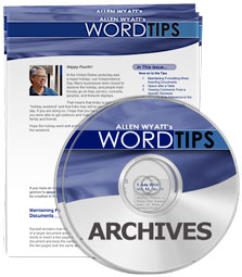 WordTips Ribbon 2019 Archive (Table of Contents)