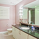A bathroom needs frequent cleaning